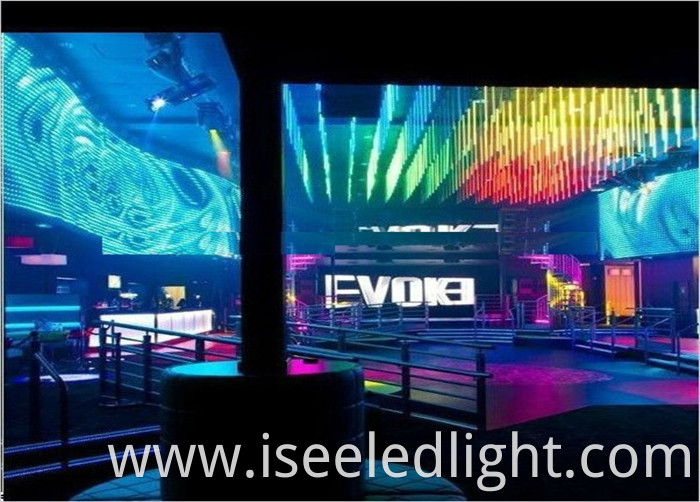 disco DMX Clear RGB 3D vertical tube 